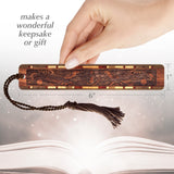 Engraved Handmade Wooden Bookmark (Elegant) - Made in the USA