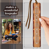 Frank Lloyd Wright Inspired Laser Cut Engraved Wooden Bookmark - Made in the USA