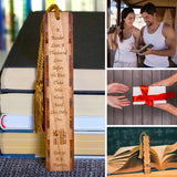 George R.R. Martin Quote Living a Thousand Lives Handmade Engraved Wooden Bookmark - Made in the USA