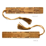 Grand Teton National Park Wyoming Handmade Engraved Wooden Bookmark - Made in the USA