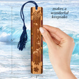Hawaiian Islands Handmade Engraved Wooden Bookmark - Made in the USA