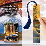 Mount Fuji Japanese Art by Hokusai Handmade Wooden Bookmark - Made in the USA