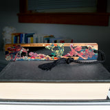 Octopus Garden Underwater Sea Life Engraved Cut-Out with added Color Handmade Wooden Bookmark - Made in the USA
