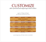 Mountain Wilderness Handmade Engraved Wooden Bookmark - Made in the USA