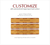 Engraved Handmade Wooden Bookmark (Ribbons) - Made in the USA