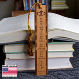 Love Quote by Poet Rosemonde Gérard Handmade Engraved Wooden Bookmark - Made in the USA