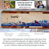 Seattle Downtown Skyline Handmade Wooden Bookmark - Made in the USA