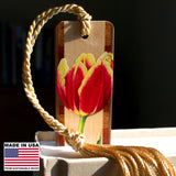 Tulip Flower by Christi Sobel Handmade Wooden Bookmark - Made in the USA