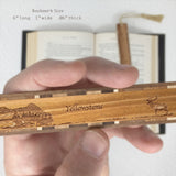 Yellowstone National Park Wyoming Handmade Engraved Wooden Bookmark - Made in the USA