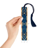 Handmade Wooden Bookmark Argyle (Blue) - Made in the USA