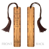 Benjamin Franklin Motivational Knowledge Quote Handmade Wooden Bookmark - Made in the USA