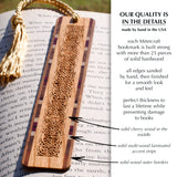Celtic Knot Handmade Engraved on Cherry Wooden Bookmark - Made in the USA
