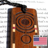 Engraved Handmade Wooden Bookmark (Pendulums)- Made in the USA