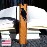 Raven Bird (Double Sided) Handmade Wooden Bookmark - Made in the USA