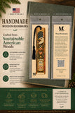America 250 Years Wooden Bookmark | 1776-2026 American Heritage Commemorative | Double-Sided Patriotic Keepsake | Made in the USA