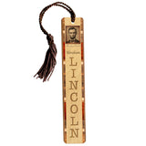 President Abraham Lincoln Handmade Engraved Wooden Bookmark - Made in the USA