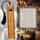 Alexander Hamilton 1st United States Secretary of the Treasury Handmade Wooden Bookmark - Made in the USA