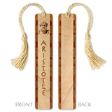 Aristotle Greek Philosopher Handmade Wooden Bookmark - Made in the USA