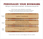 Four Leaf Lucky Clover Faith Hope Love Luck Handmade Wooden Bookmark - Made in the USA
