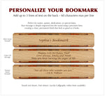 Mandolin Musical Instrument Handmade Engraved Wooden Bookmark - Made in the USA