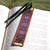 Paisley Design (Double Sided) Colorful Wooden Bookmark - Made in USA