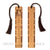 Socrates - Greek Philosopher Engraved Wooden Bookmark with Gold Rope Tassel