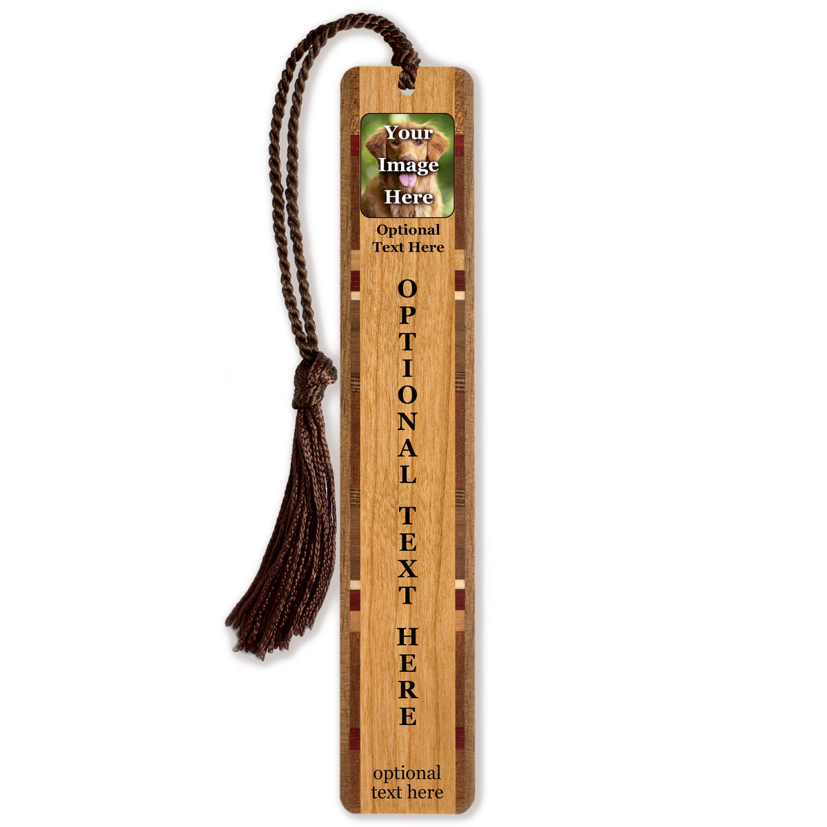 Custom Bookmark Design Package – Includes 4 Handmade Wood Bookmarks wi