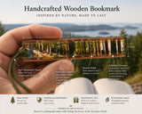 Forest Hiker Handmade Wooden Bookmark - Made in the USA