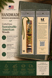 Forest Hiker Handmade Wooden Bookmark - Made in the USA