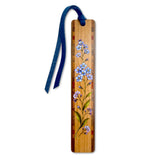Forget-Me-Not Flower Wooden Bookmark | Floral Friendship Gift for Book Lovers & Friends | Handmade in the USA