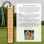 Funny Golf Bookmark – “Maybe This Will Help” Swing Tips – Wood Gift for Golfers – UV-Printed – Handmade USA – Golf Coach Humor