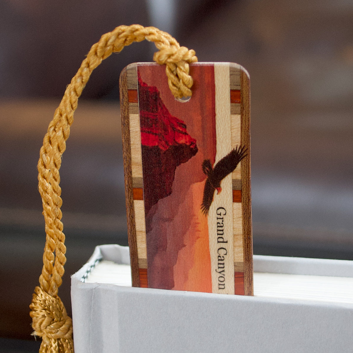 Grand Canyon National Park Wood Bookmark – Handcrafted by Mitercraft