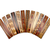 Surprise Assortment of Handmade Solid Inlay Wood Bookmarks - Made in the USA