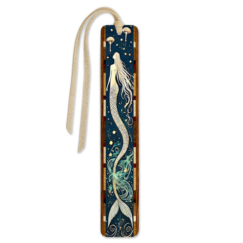 Mermaid Handmade Wooden Bookmark - Made in The USA