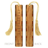 Mother Teresa Smile Quote Handmade Engraved Wooden Bookmark - Made in the USA