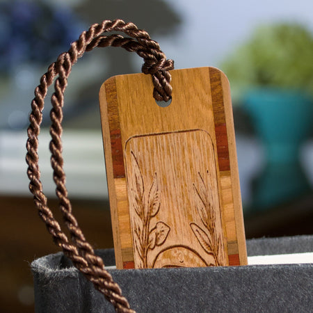 Mushrooms Engraved Wood Bookmark - Made in the USA