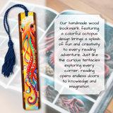 Octopus Handmade Wooden Bookmark - Made in The USA