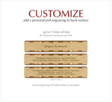 Book Quote by Neil Gaiman Handmade Wooden Bookmark - Made in the USA