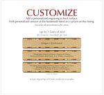 Stephen King Books Quote Handmade Engraved Wooden Bookmark - Made in the USA