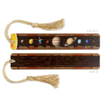 Solar System Wood Bookmark – 9 Planets & Sun – Mitercraft Handmade USA – Astronomy Gift – Science Bookmark – Teacher Gift