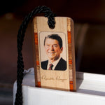 President Ronald Reagan Handmade Wooden Bookmark- Made in the USA