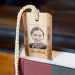 Rosa Parks Engraved Wooden Bookmark with Tassel