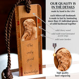 Socrates - Greek Philosopher Engraved Wooden Bookmark with Gold Rope Tassel