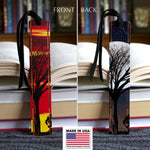 Sunset and Moonrise Double Sided Wooden Bookmark - Made in The USA