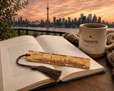 Toronto Skyline Wooden Bookmark | Engraved Toronto, Ontario Cityscape | CN Tower Gift | Handmade in the USA