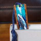 Humpback Whale Handmade Wooden Bookmark - Made in The USA