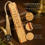 Winston Churchill Quote Engraved Wooden Bookmark  - Reader Gift - Handmade in the USA