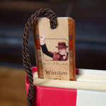 Author Winston Churchill Handmade Wooden Bookmark - Made in the USA