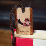 Author Winston Churchill Handmade Wooden Bookmark - Made in the USA