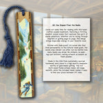 Ski Wood Bookmark – Slalom Skier Design – Winter Sports Gift – Handmade Wooden Bookmark for Skiers & Readers – Made in the USA